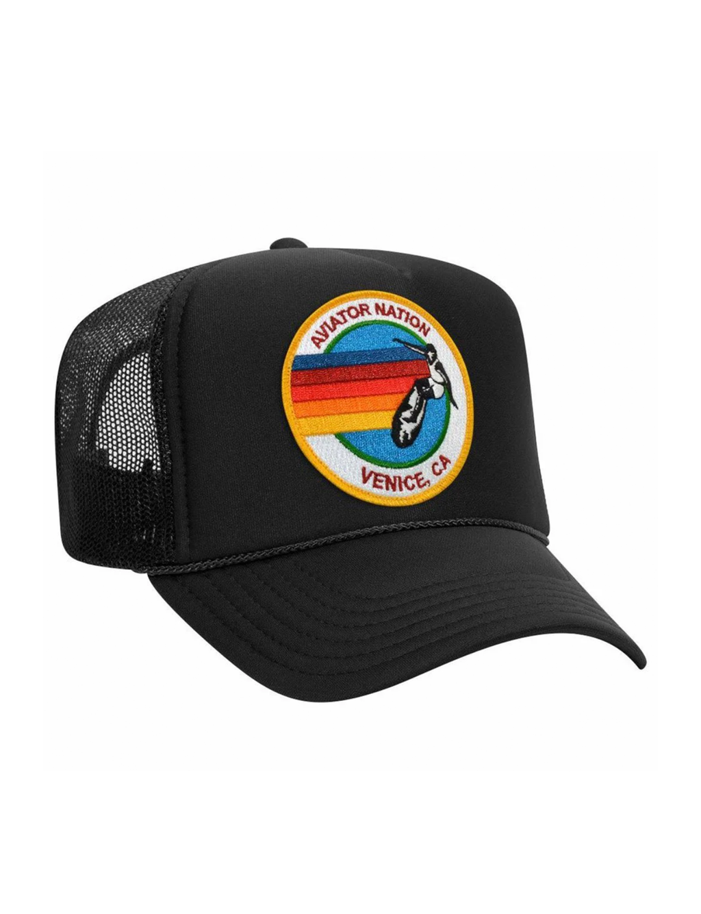 Signature Vintage Low Rise Trucker Hat, Black