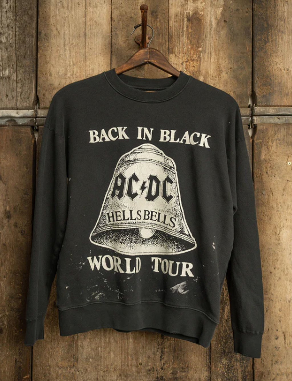 AC/DC Hells Bells Crew Fleece, Coal