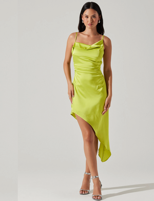 Vista Midi Dress, Lime