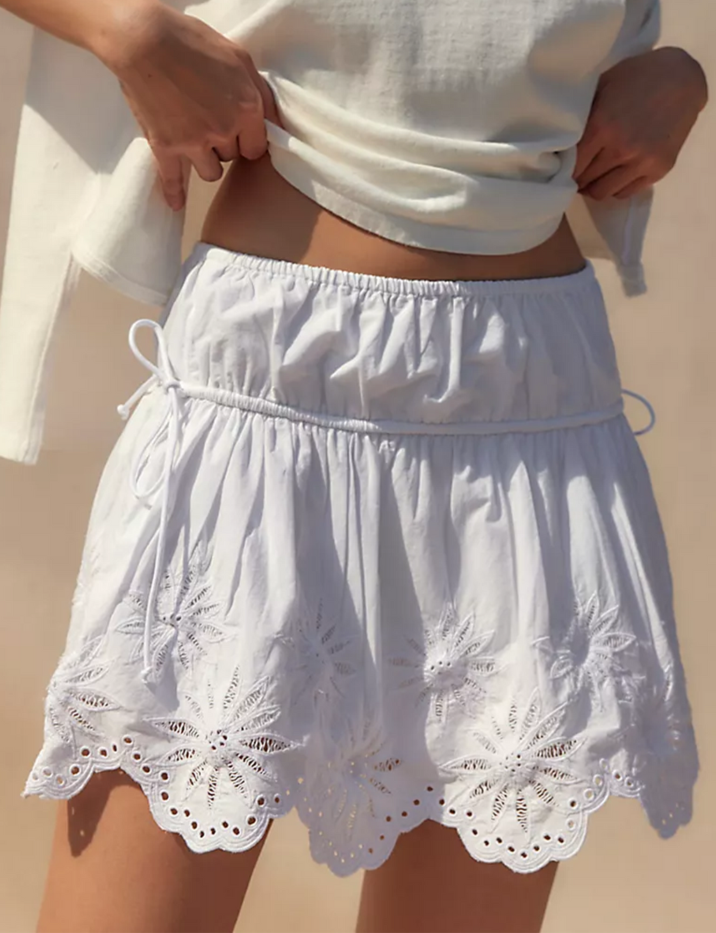 Wildest Dreams Micro Skirt, Optic White