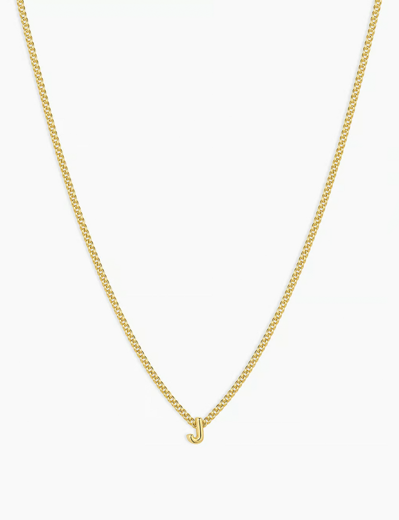 Wilder Mini Alphabet Necklace, Gold Plated