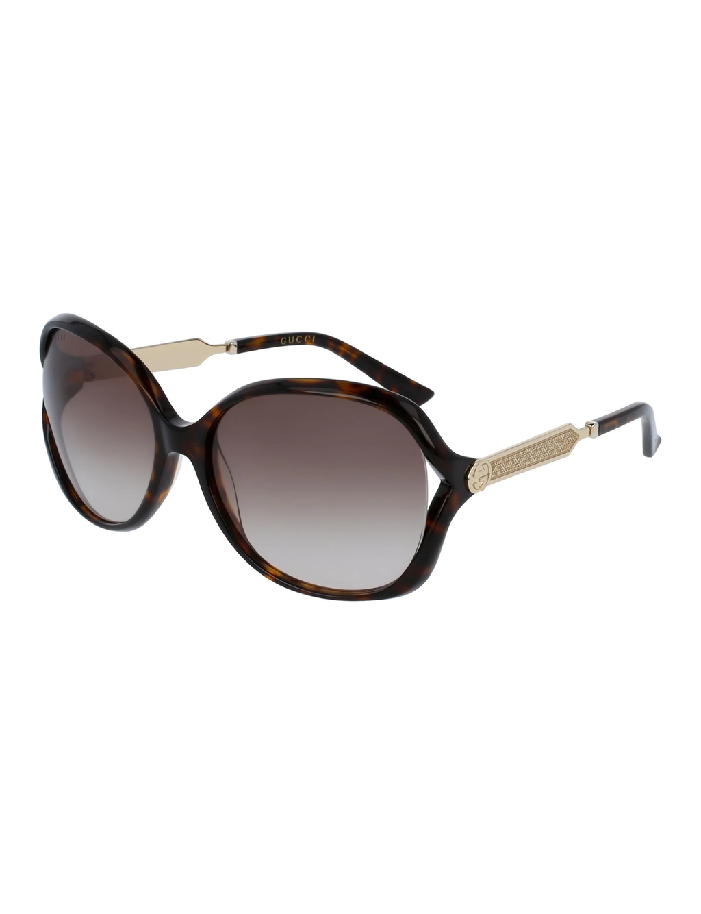 Butterfly Sunglasses, Gold/Brown