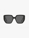 Geometric Sunglasses, Black/Grey