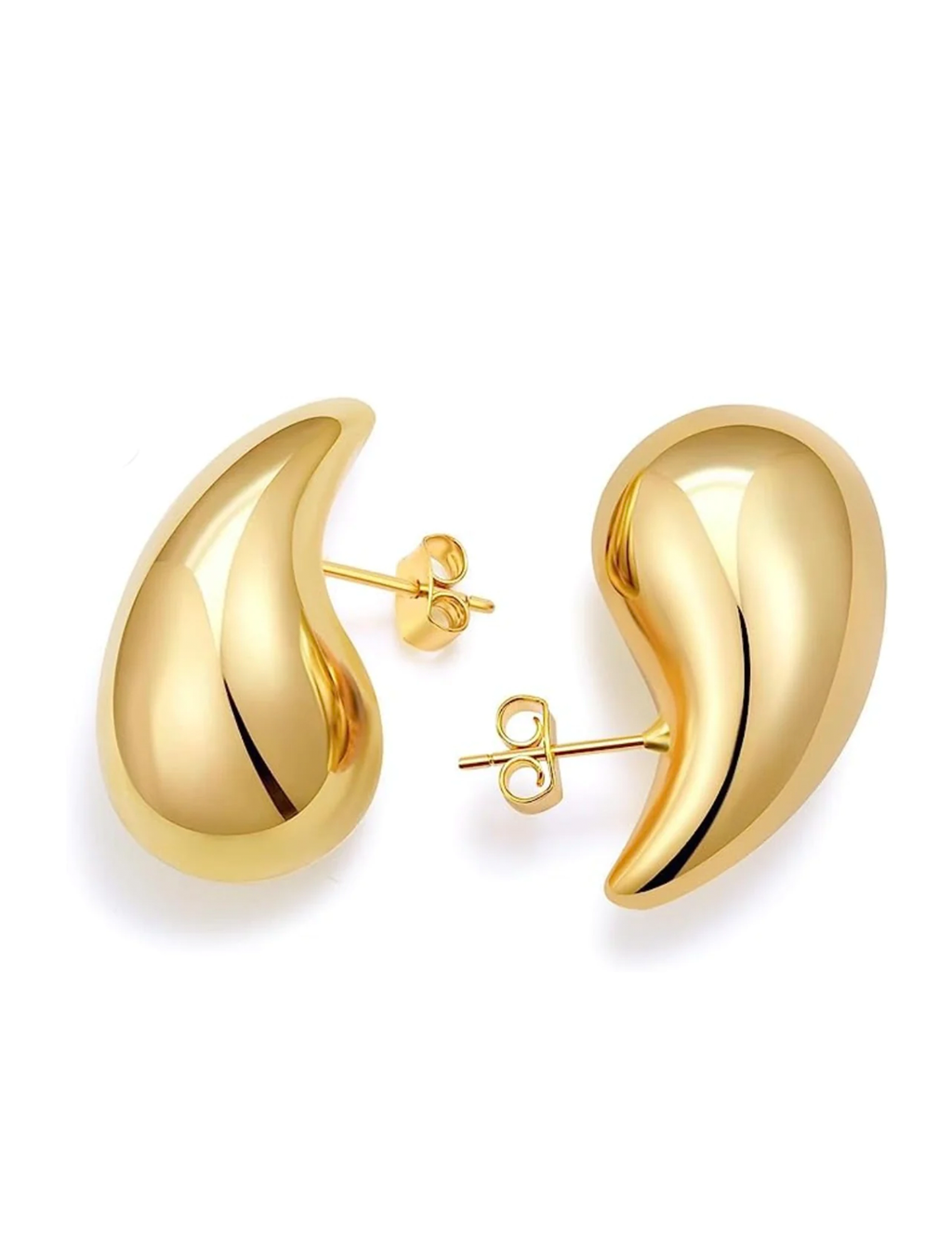 Elia Raindrop Earring, 30mm Gold