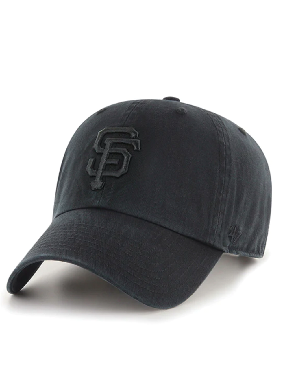 SF Giants Basic Ball Cap, Black/Black