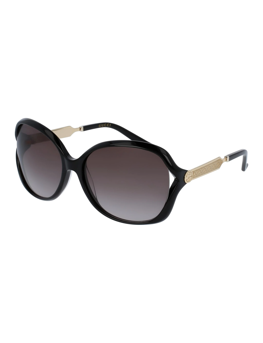 Butterfly Sunglasses, Black/Gold/Grey