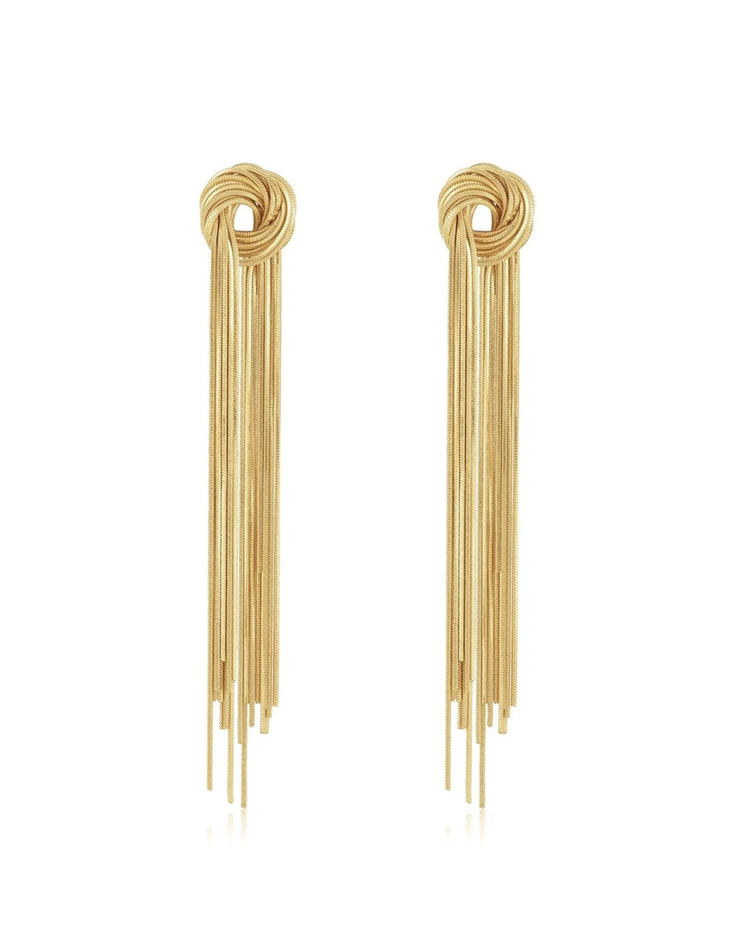 Dominique Statement Earrings, Gold