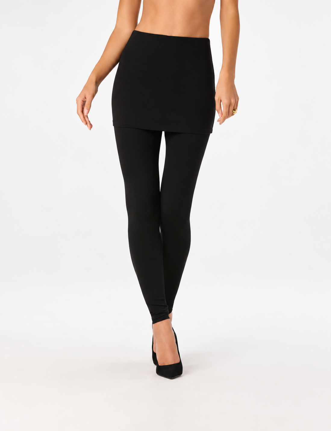 Holly Skirted Pants, Black