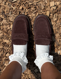 Tiggy Loafers, Mahogany Suede