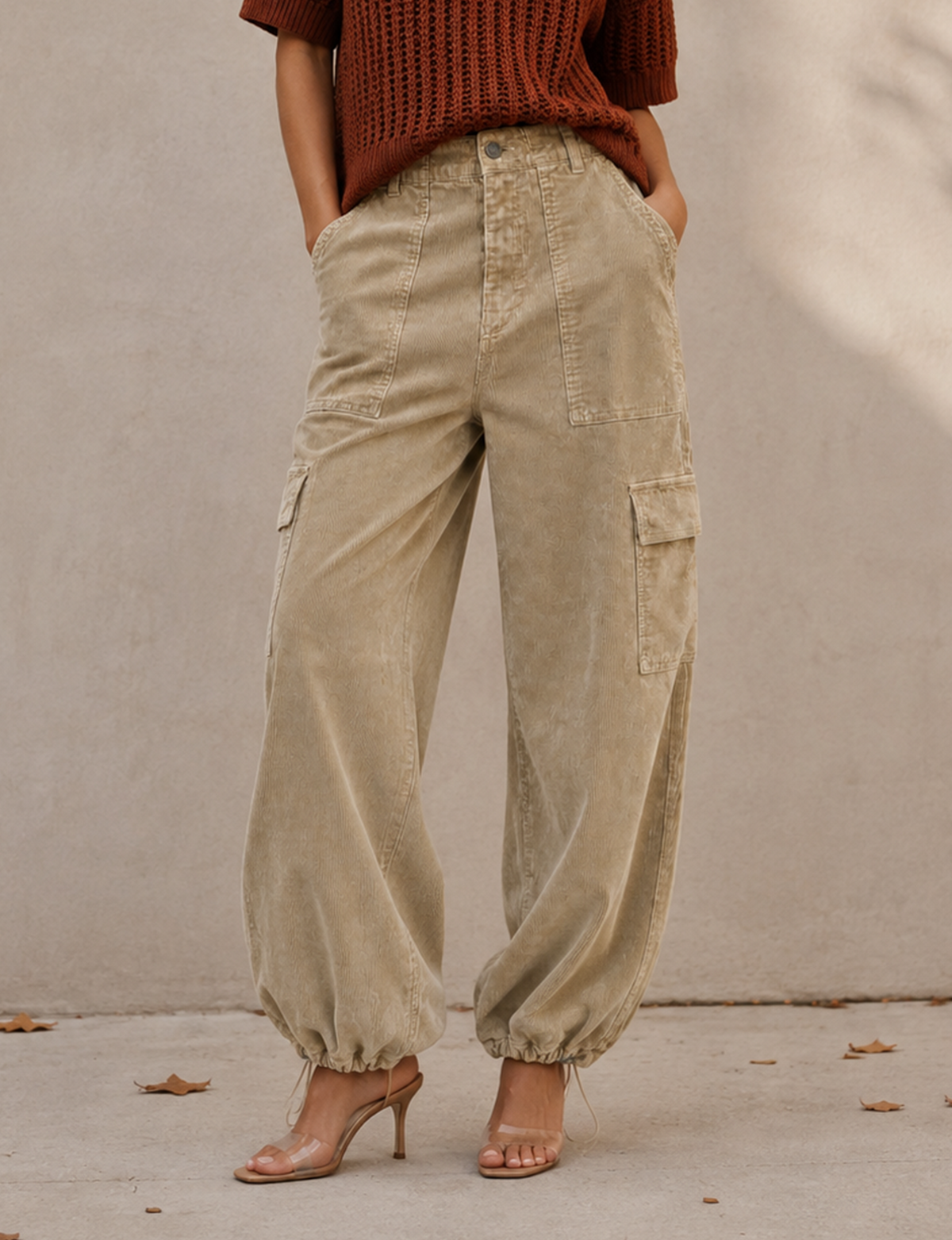Honor Utility Cord Cargo Pant, Camel