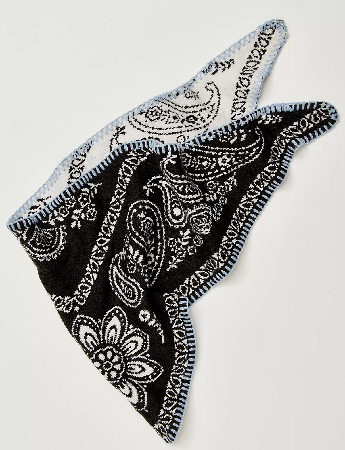 Carmen Knitted Triangle, Angel White