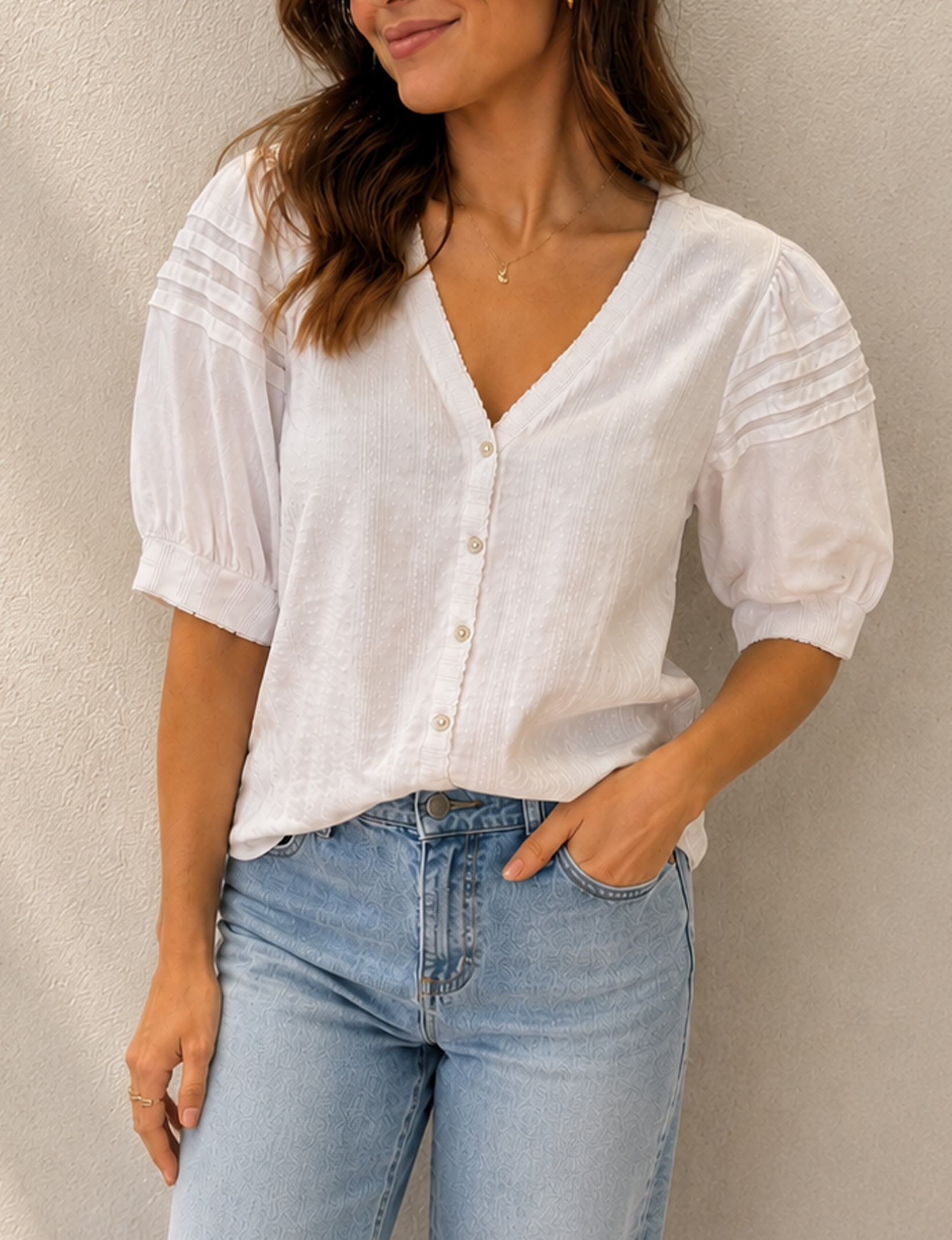 Jessie Blouse, White