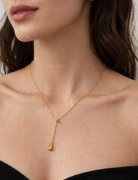 Droplet Necklace, Gold