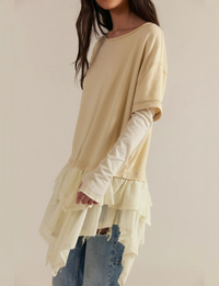 Tattered Love Tee, Summer Sand/Combo