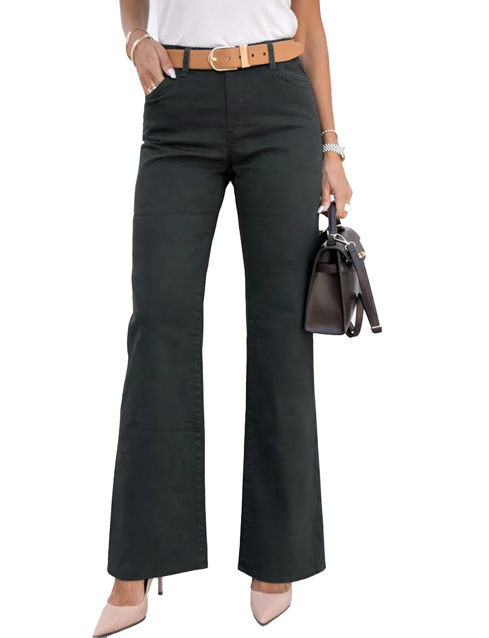Amanda Long Pant, Deep Green