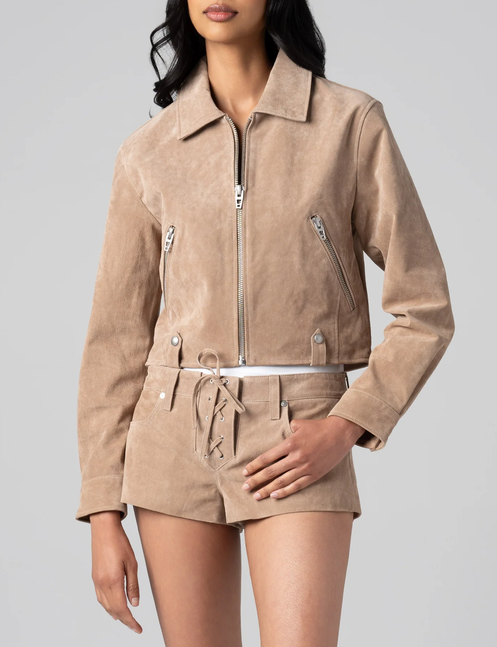 Latte Frap Jacket, Taupe