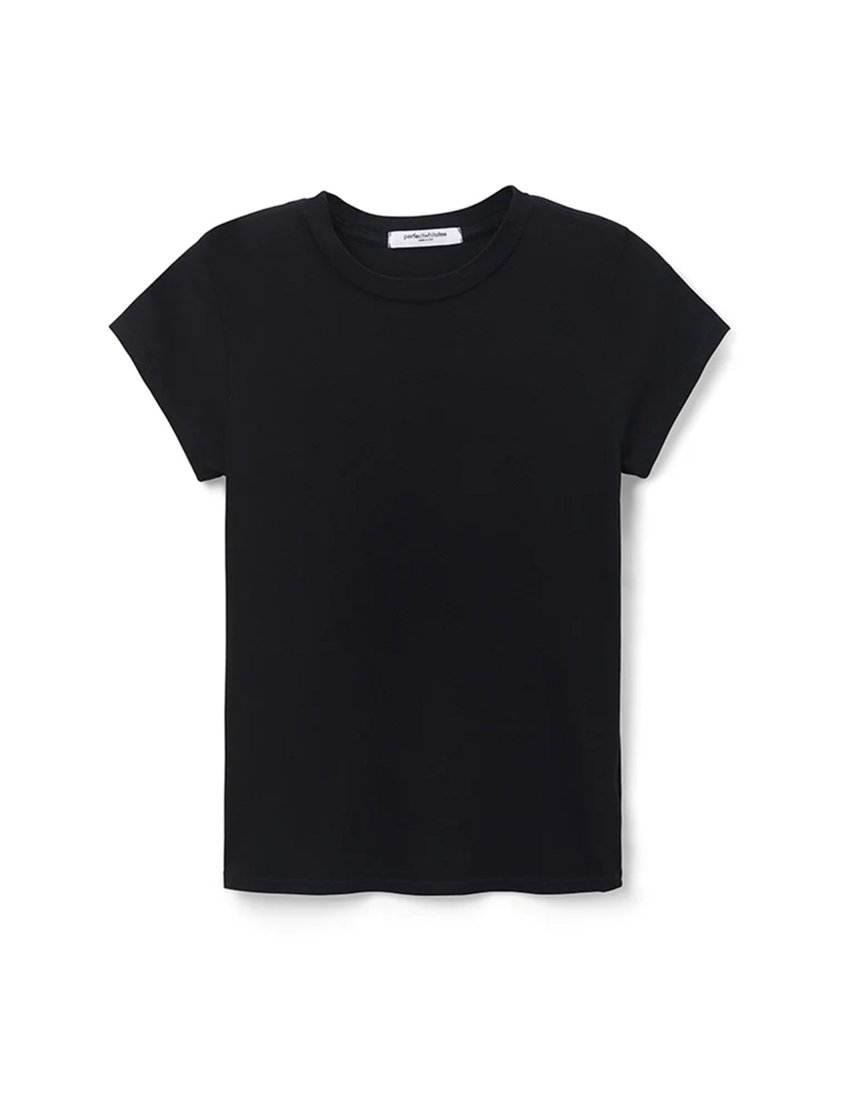 Sheryl Recycled Baby Tee, True Black