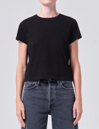 Adine Shrunken Tee, Black