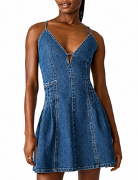 Dianne Dress, Denim Blue
