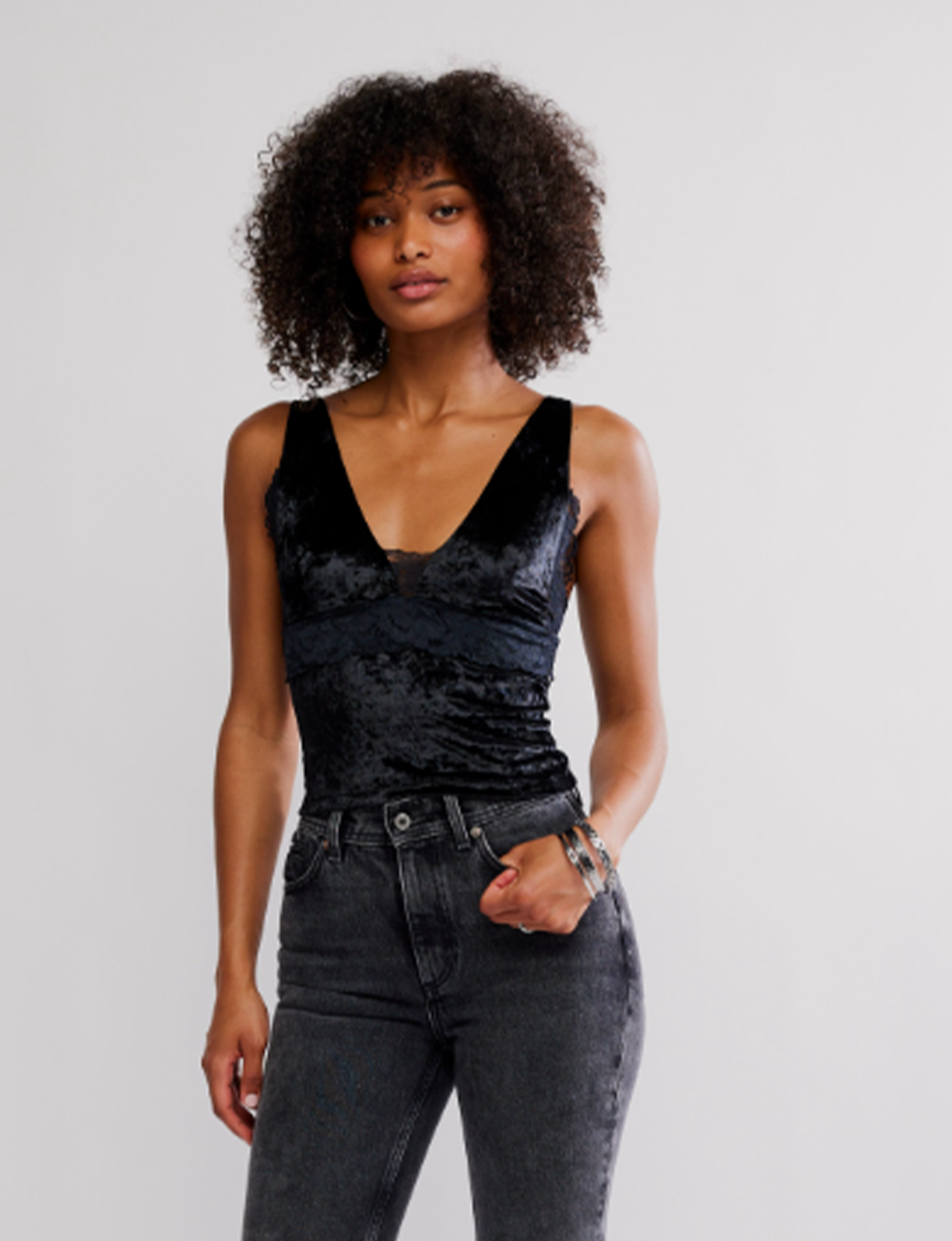 Bed of Roses Cami, Black