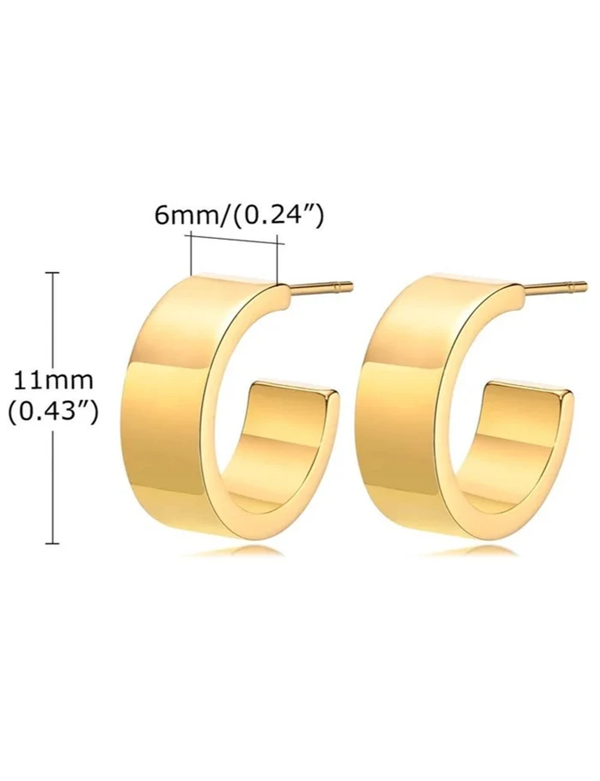 Wyatt Mini Hoop, Gold Plated