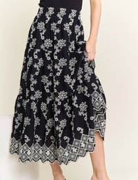 Reyna Maxi Skirt, Black