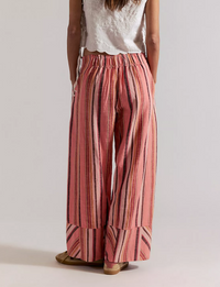 Days End Solar Linen Stripe Pant,