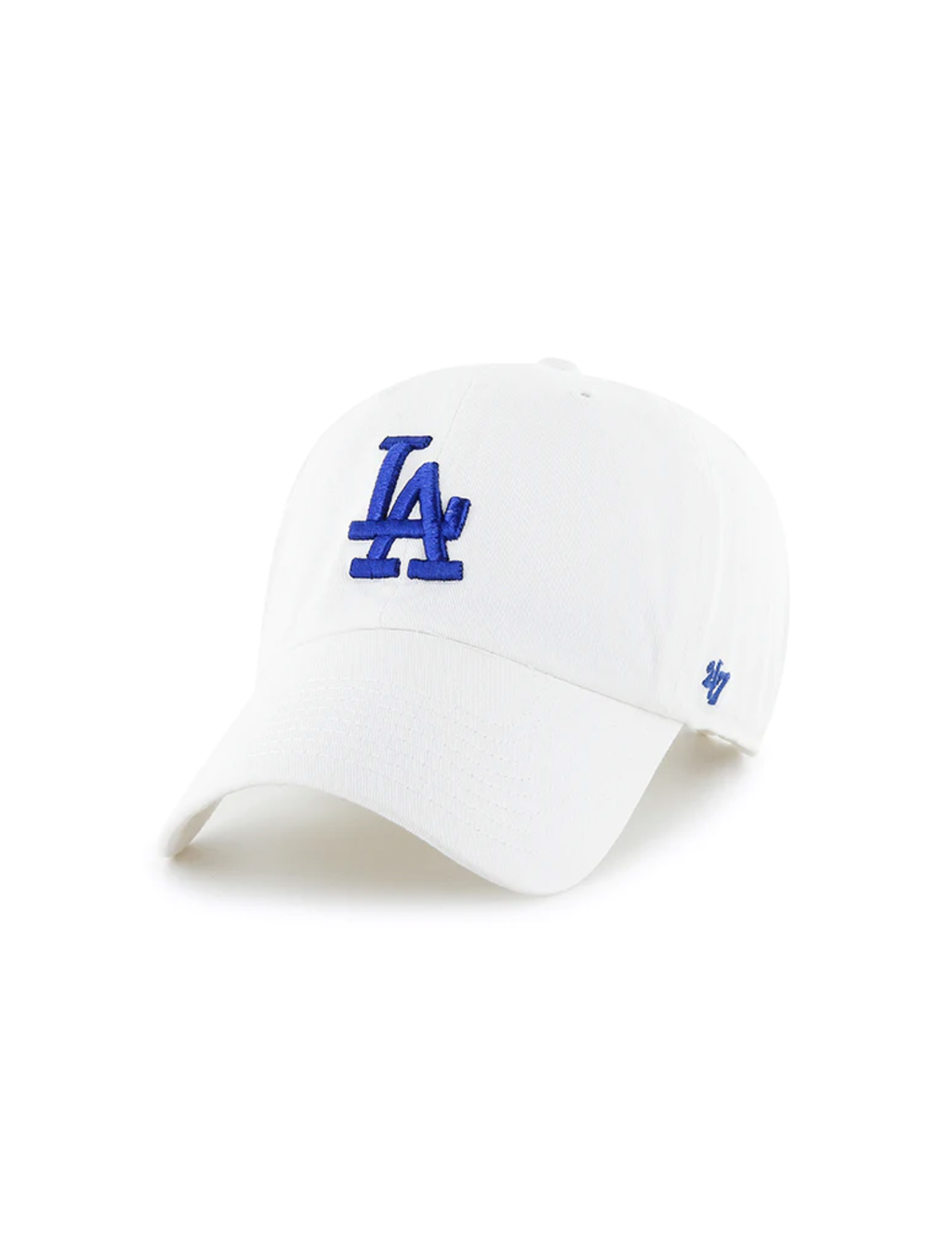 LA Dodgers Basic Ball Cap, White/Royal Blue