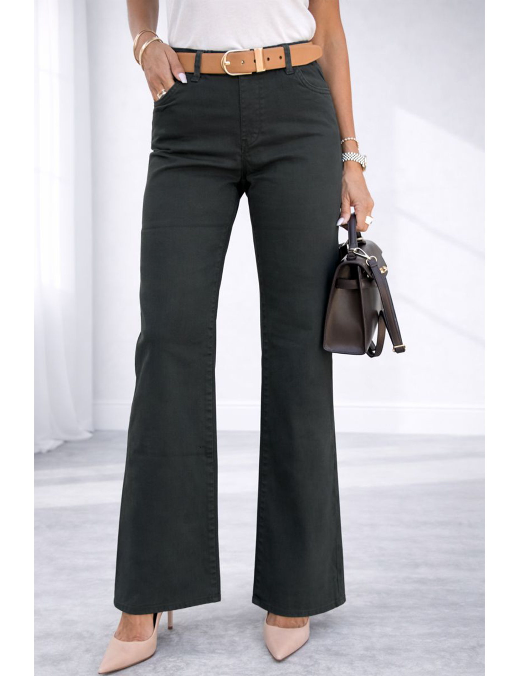 Amanda Long Pant, Deep Green