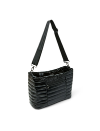 Two Faced Reversible Tote, Pearl Black