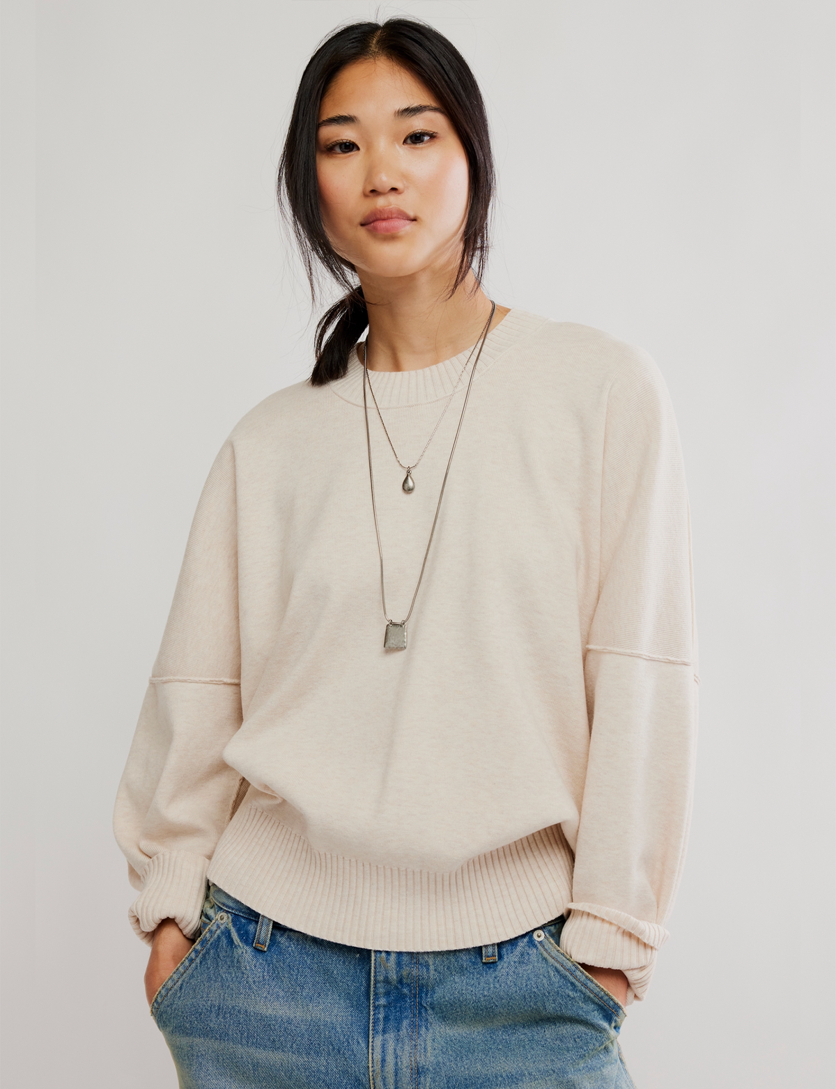 Alma Pullover, Marshmellow Heather