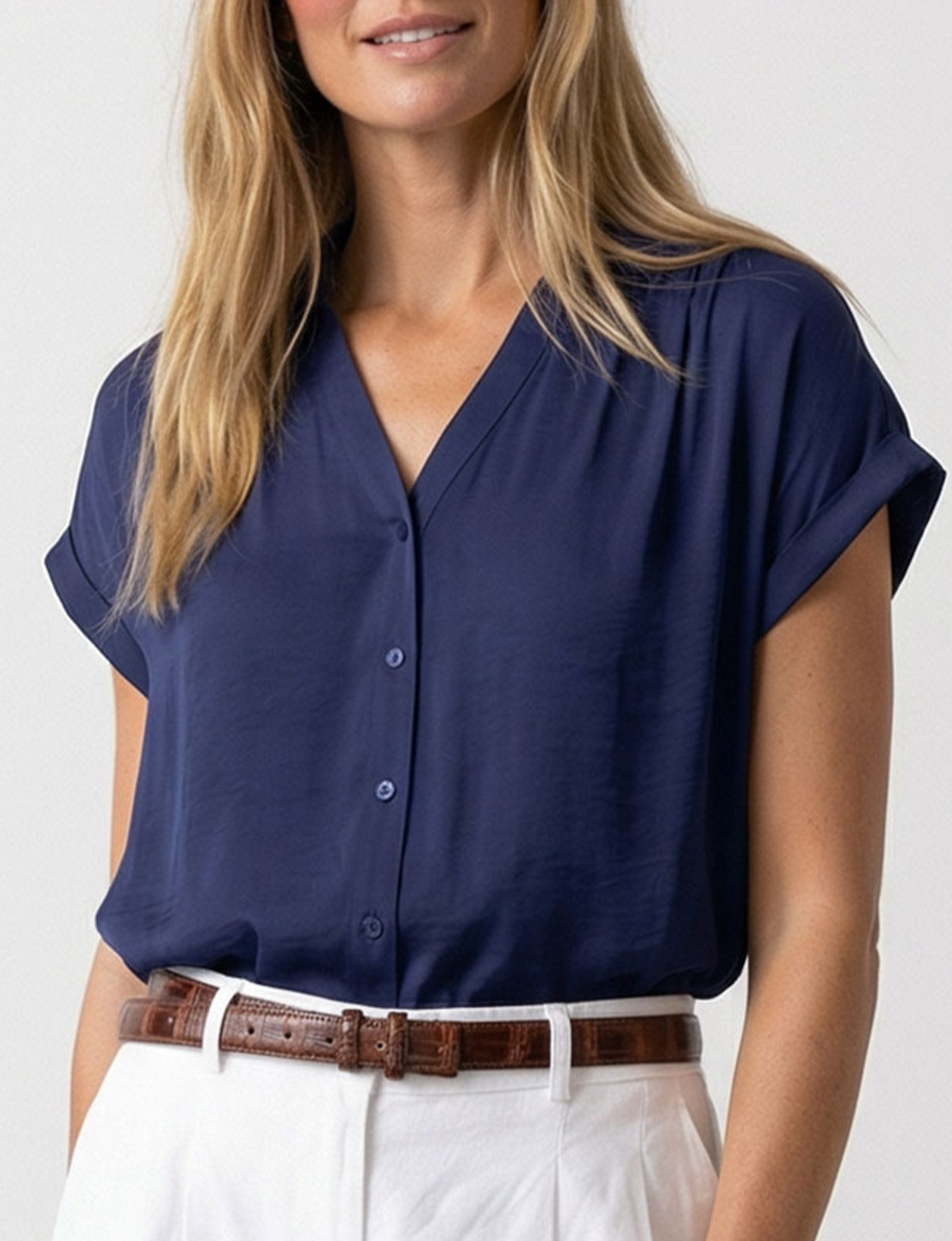 Laney Blouse, Navy