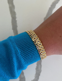 Ella Tennis Bracelet, Gold