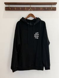 Anti Social Social Club Hoodie, Black/Floral