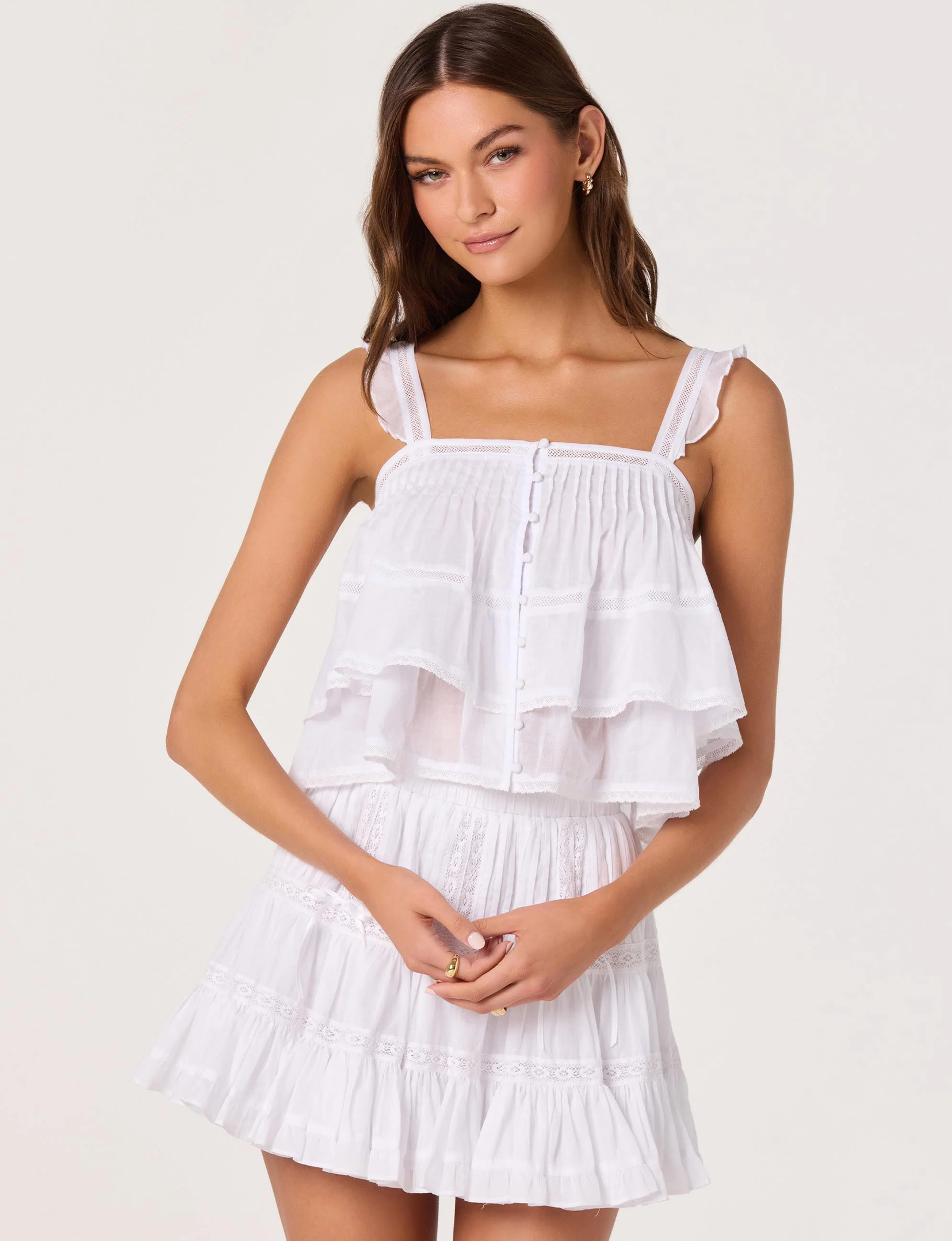 Delia Top, White