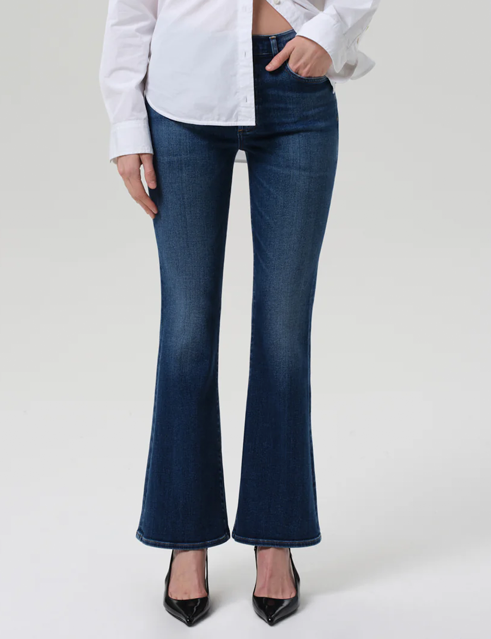 Lilah High Rise Long Bootcut, Augusta