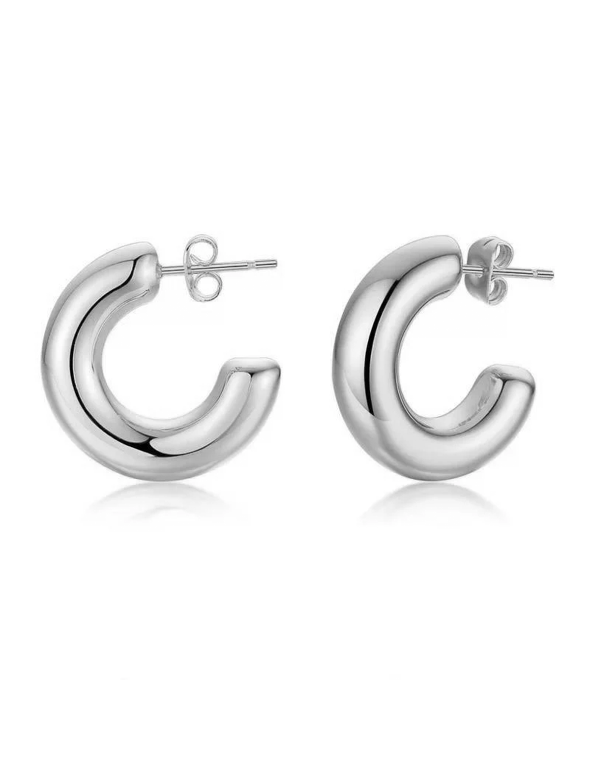 Chloe Mini Hoop, Silver