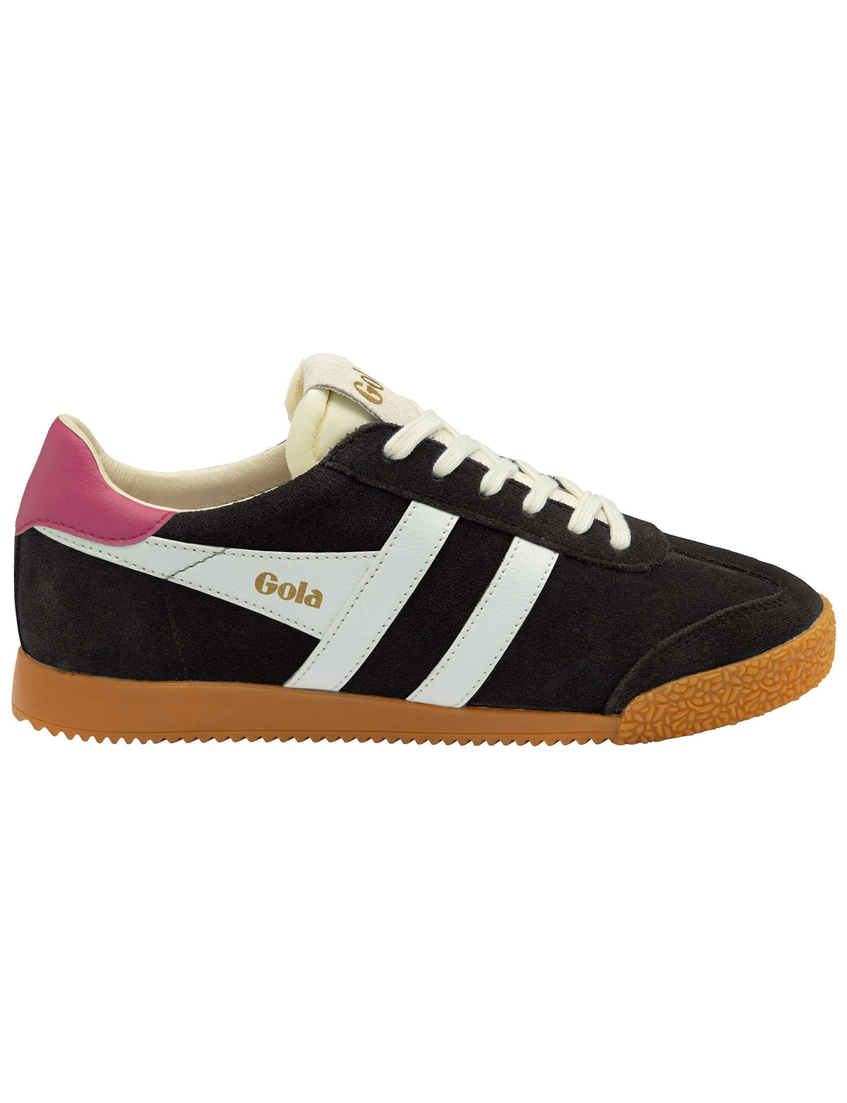 Elan Sneaker, Black/White/Fuchsia