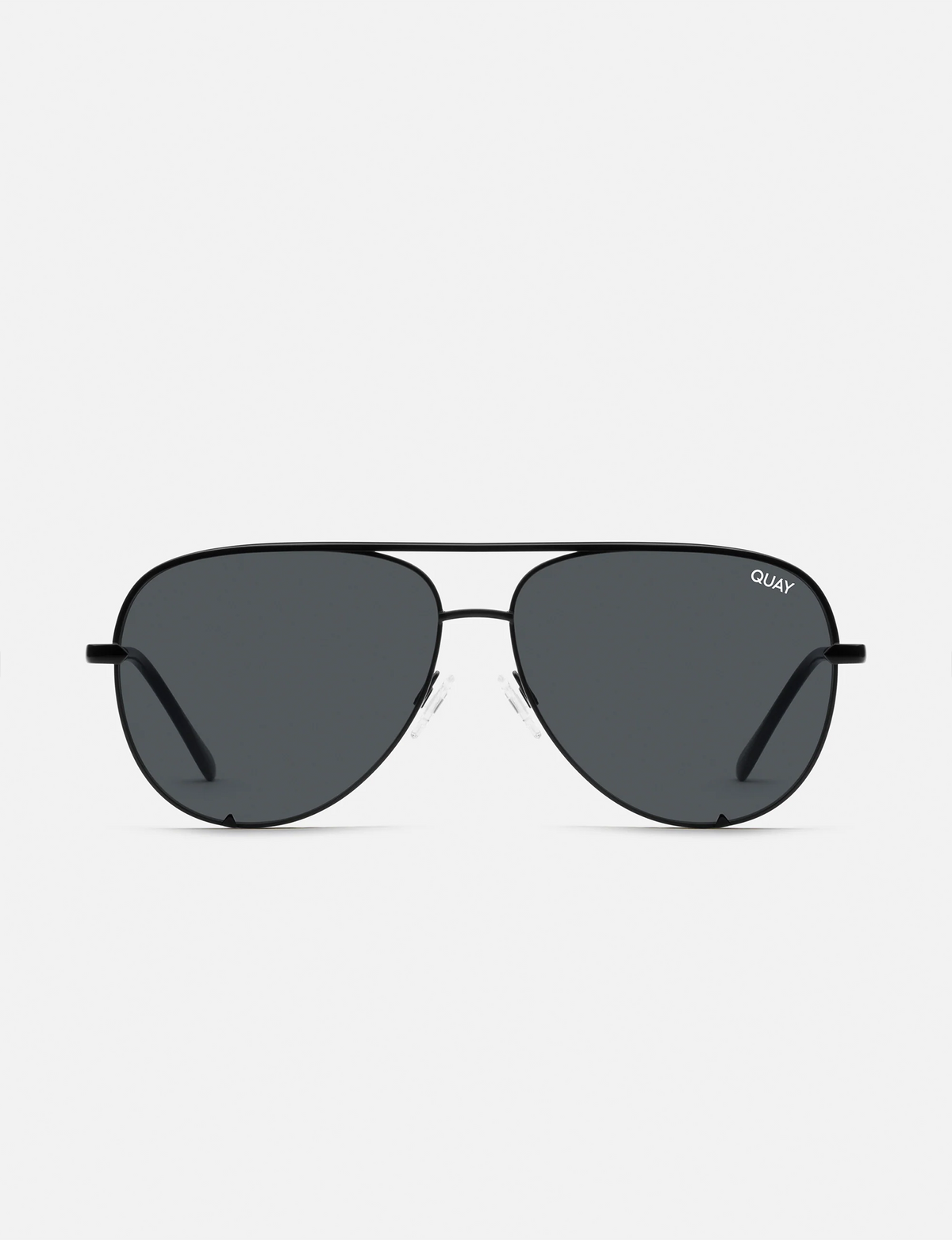 Quay|High Key Sunglasses|Polarized|Matte‎ Black|NWT HIGH KEY MINI Classic Aviator Sunglasses with Wire Frame – QUAY main image 4