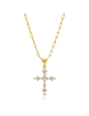 Princess Cross Necklace, Gold