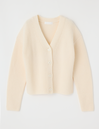 V Neck Cardigan, Ivory