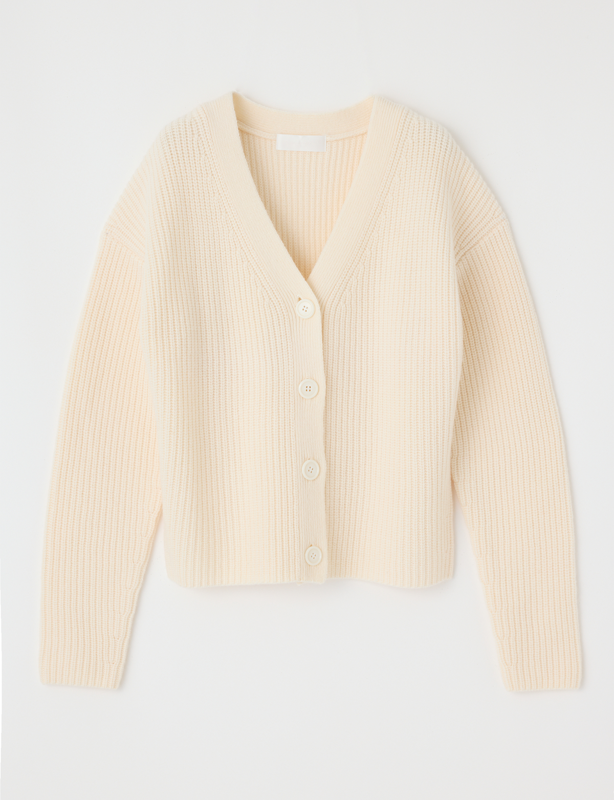 V Neck Cardigan, Ivory