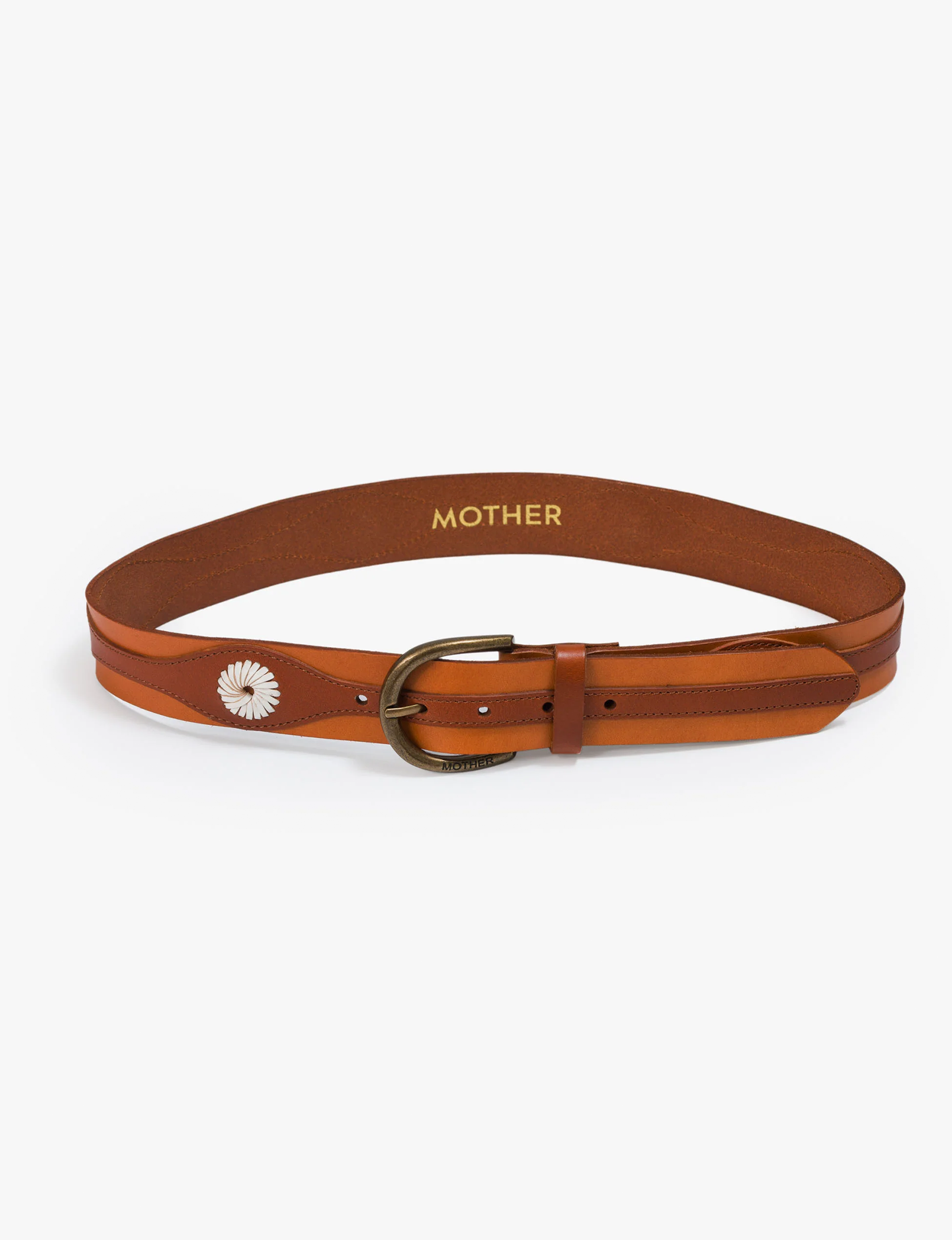 The Flock Together Belt, Natural/Cognac