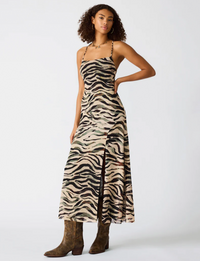 Adella Dress, Caramel Zebra