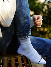 'You Are Perfect' Socks, White
