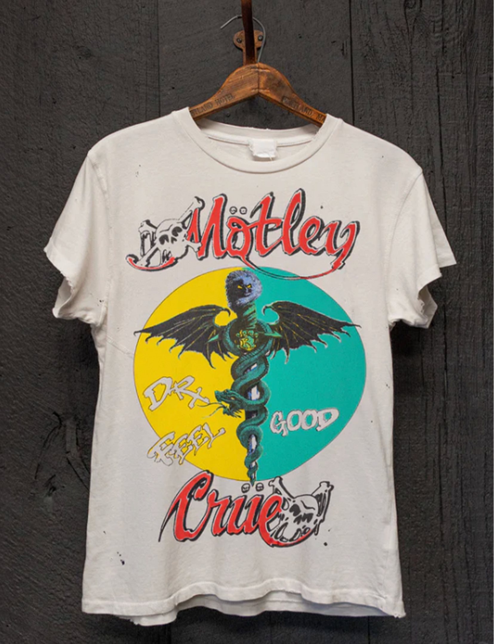 Mötley Crüe Venom & Virtue Crew Tee, Vintage White