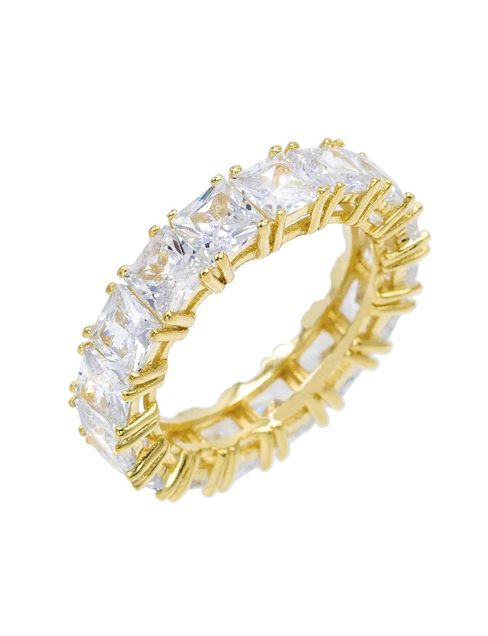 Radiant Cut Band Ring, Gold