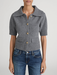 The Doll Cardi, Charcoal Heather