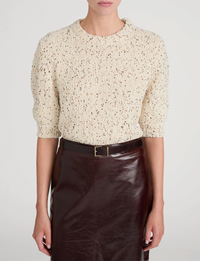 Confetti S/S Sweater, Cream