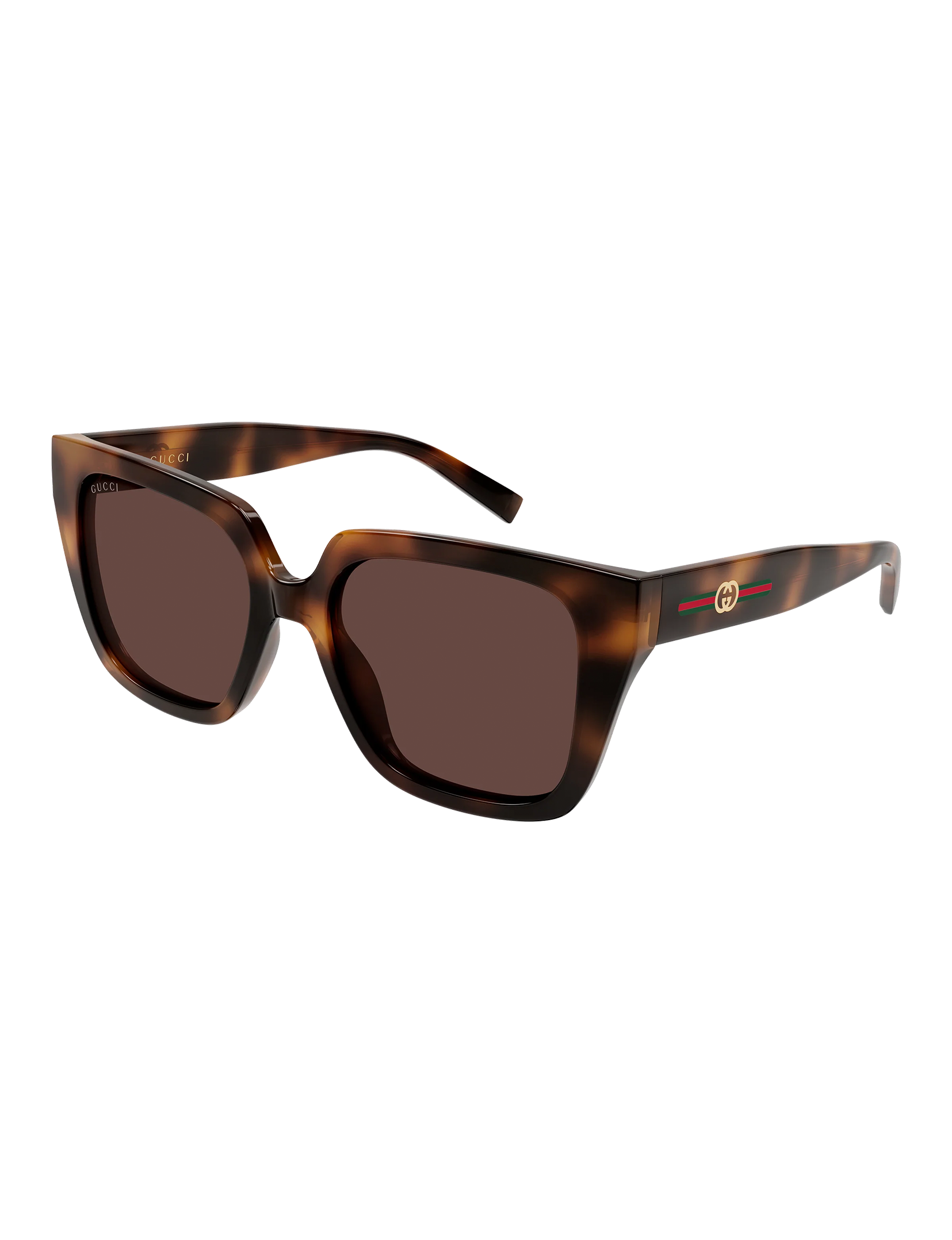 GG2102S 002 Sunglasses, Havana/Brown